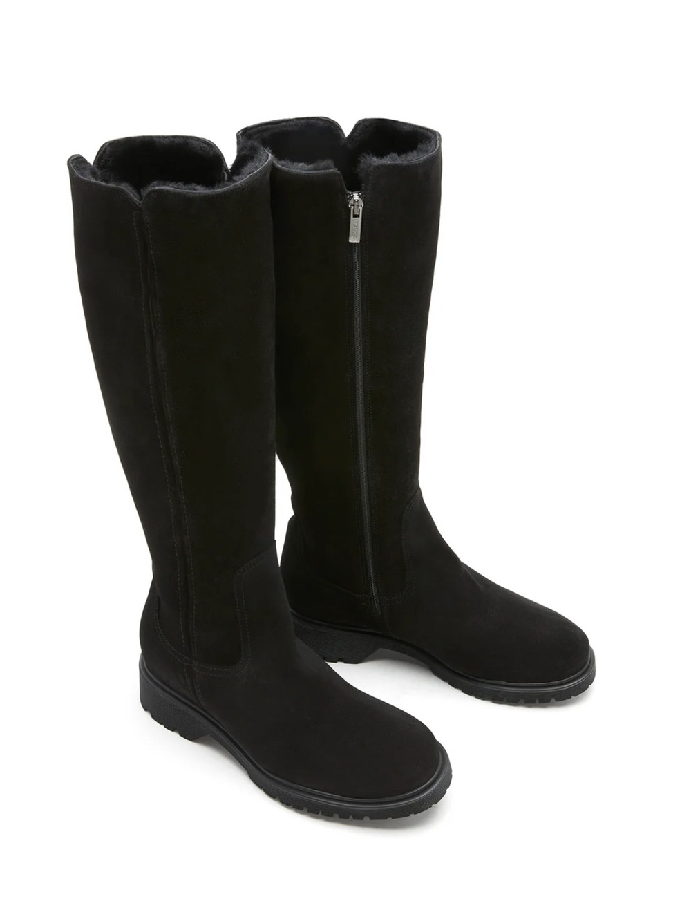 New La Canadienne Harry Shearling Lined Suede Knee High Boot Sz 9